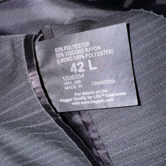 Men’s Haggar black Suit Jacket - Picture 4 of 4